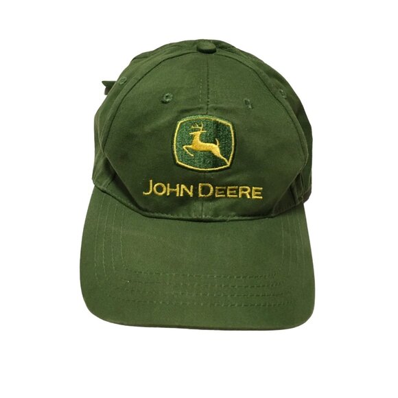 John Deere Trucker Cap Hat Hargrove Crop Insurance Adjustable Green Classic Logo - Picture 1 of 9